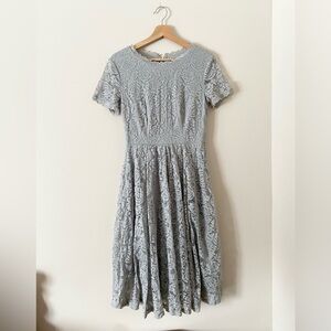 Dress Tells • Gray Lace Dress
